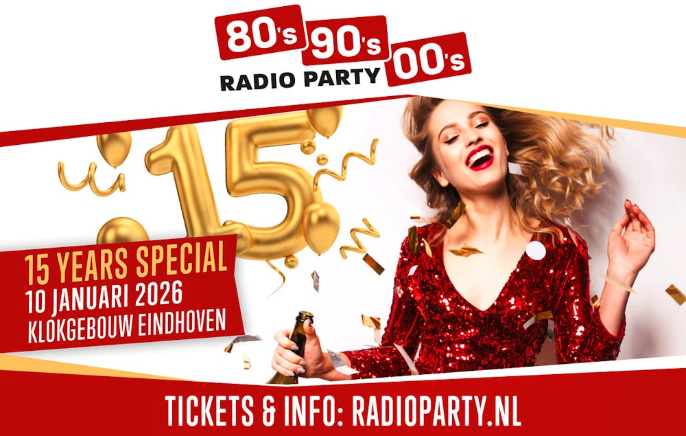 Ticket 80's 90's & 00's Radio Party in Eindhoven (2p.)