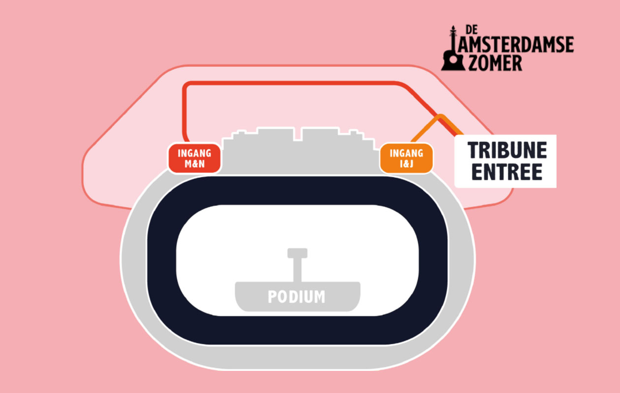 Tribuneticket De Amsterdamse Zomer - 12 juli 2025 (2p.)