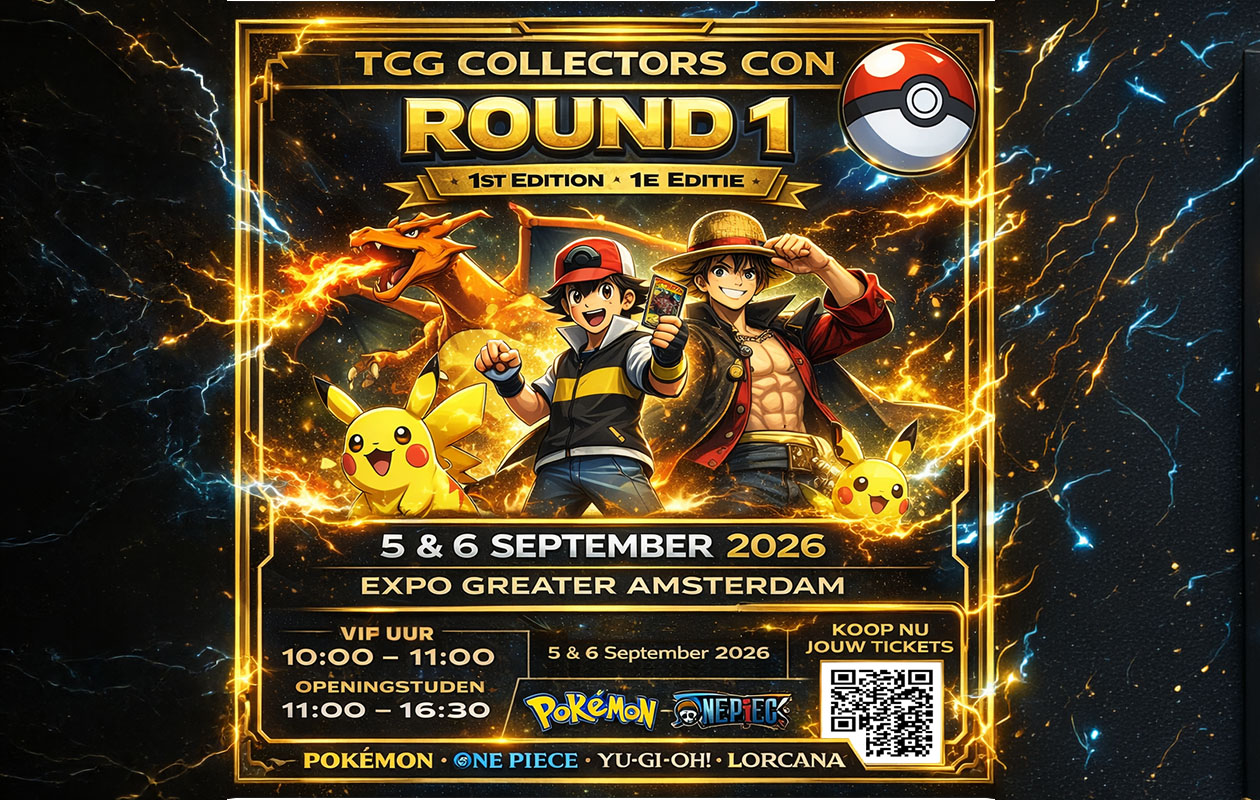 Tickets voor ROUND 1: TCG event in Expo Greater Amsterdam (2p.)