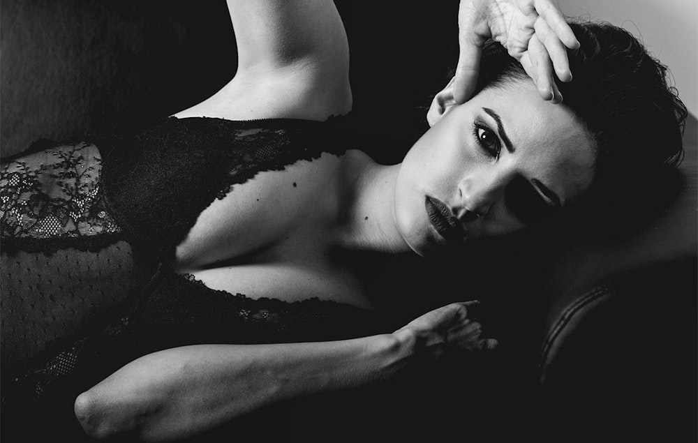 Boudoirfotoshoot bij een fotostudio naar keuze