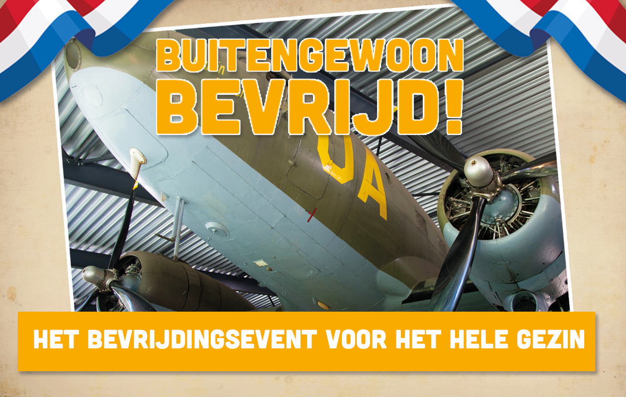 Bevrijdings-weekend bij Museum Bevrijdende Vleugels op 2 en 3 mei (2 personen)