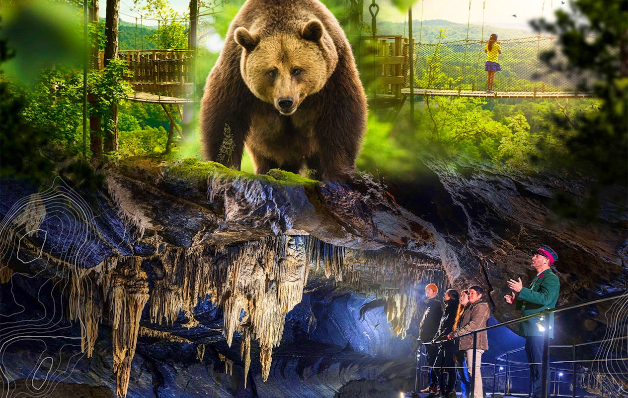 Combiticket voor Grotten van Han en Het Wildpark in België (2p.)
