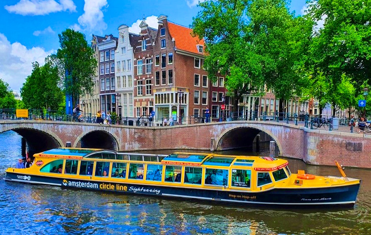 Croisière sur les canaux d'Amsterdam avec Amsterdam Circle Line (2p.)