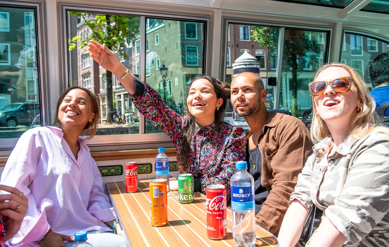 Croisière sur les canaux d’Amsterdam avec Smidtje Canal Cruises Amsterdam (2 pers.)