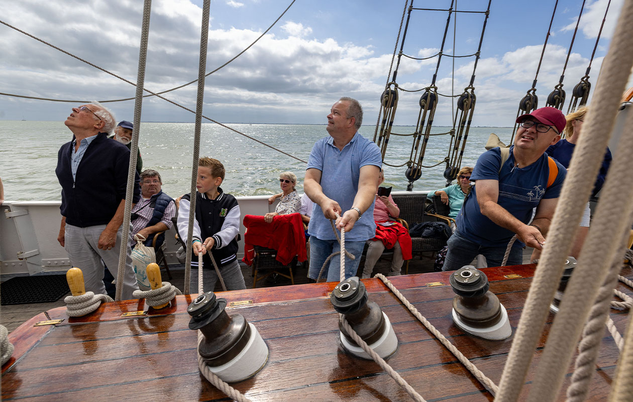 Vaartocht met 3-mastbark Stedemaeght naar Enkhuizen (2p.)