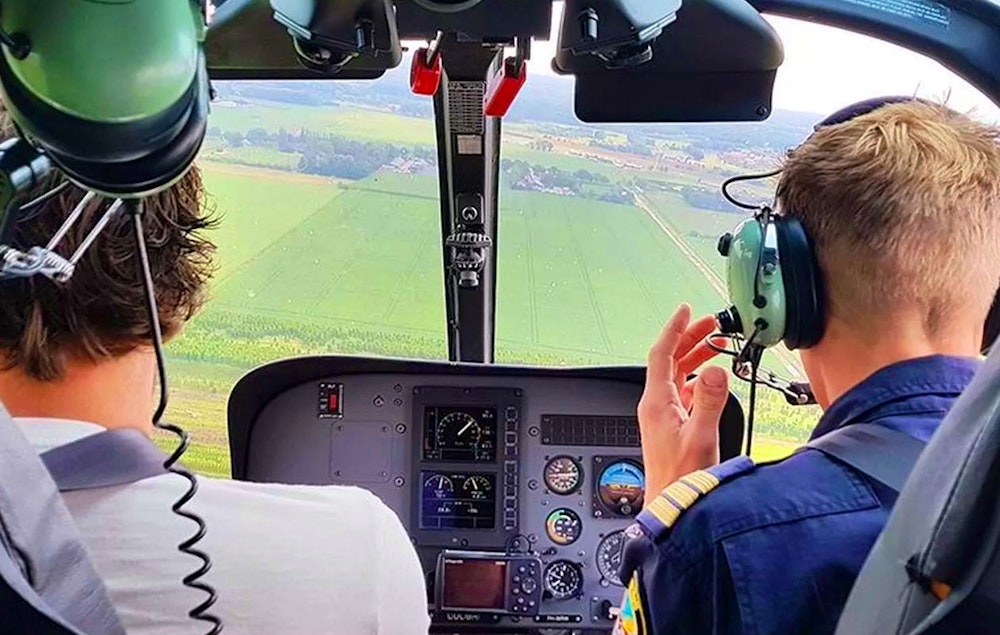 Helikoptervlucht in Nederland of België (1 p.)