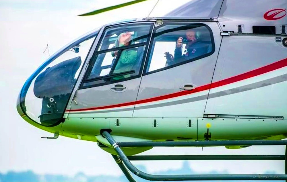 Helikoptervlucht in Nederland of België (1 p.)