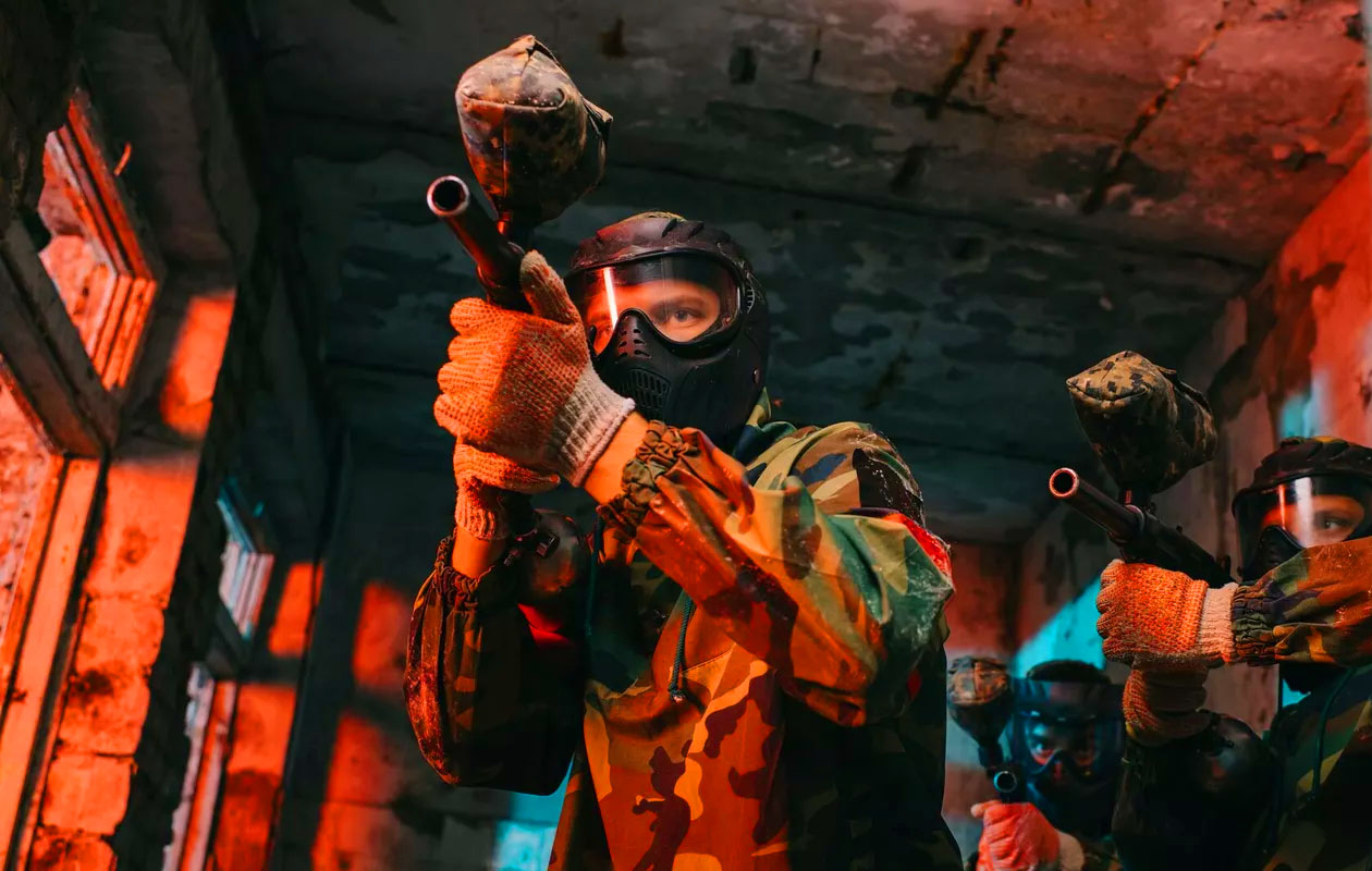 Indoor paintball in Antwerpen (8 - 12 p.)