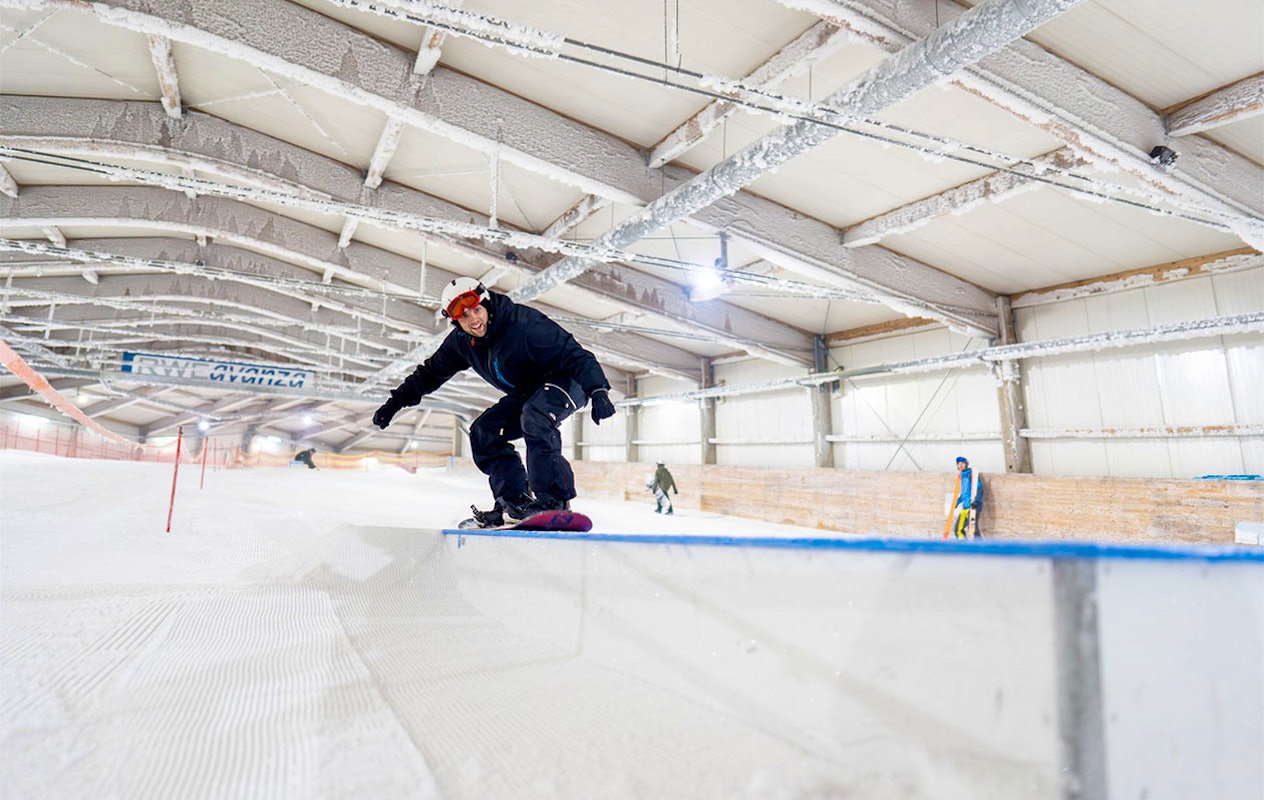 Hele dag skiën of snowboarden bij Alpincenter (2p.)
