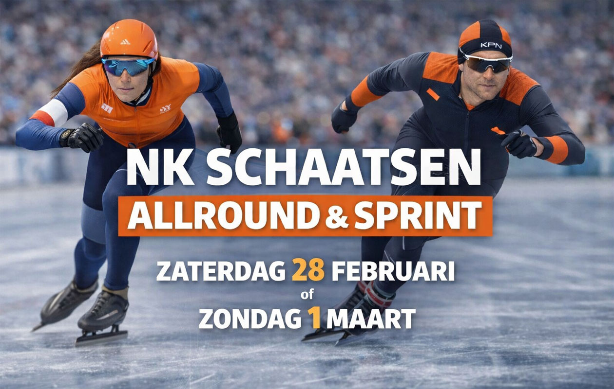 Staanplaats ticket voor het NK schaatsen Allround & Sprint (2p.)