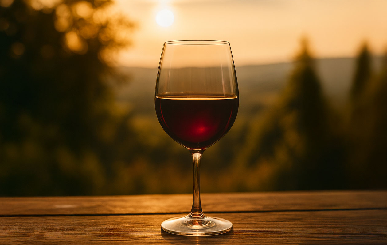 Pakket met 6 flessen rode wijn