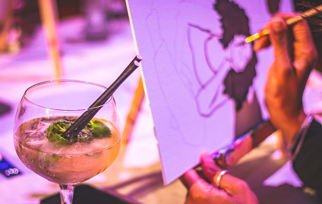 Brunch & Paint bij De Pizza Bakkers Arena