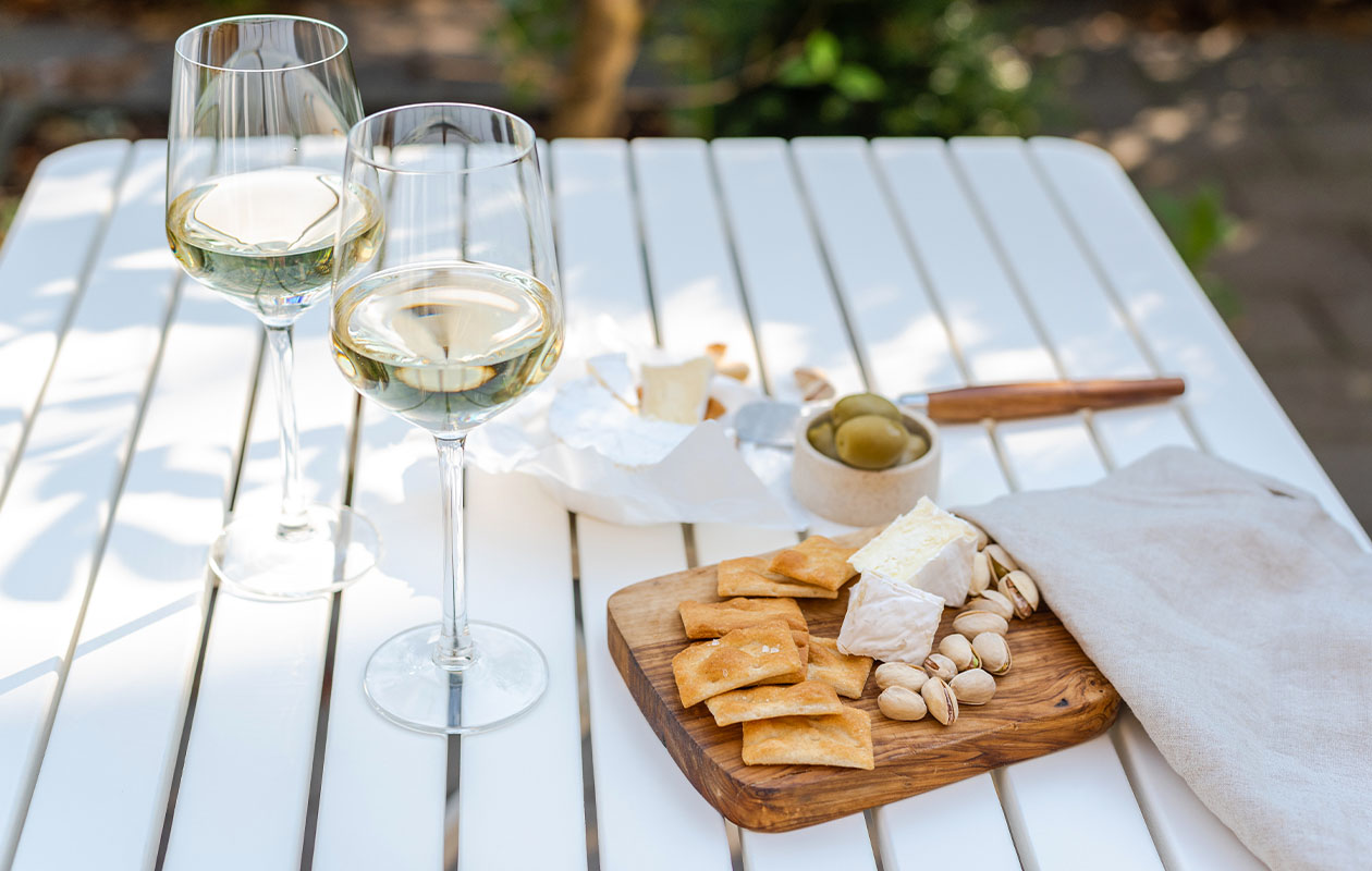 Pakket met 6 flessen witte wijn