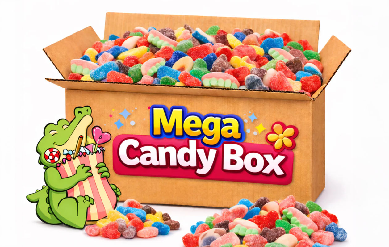 Win de kiloknaller snoepbox van 2 kg  bij Mr. Snoep