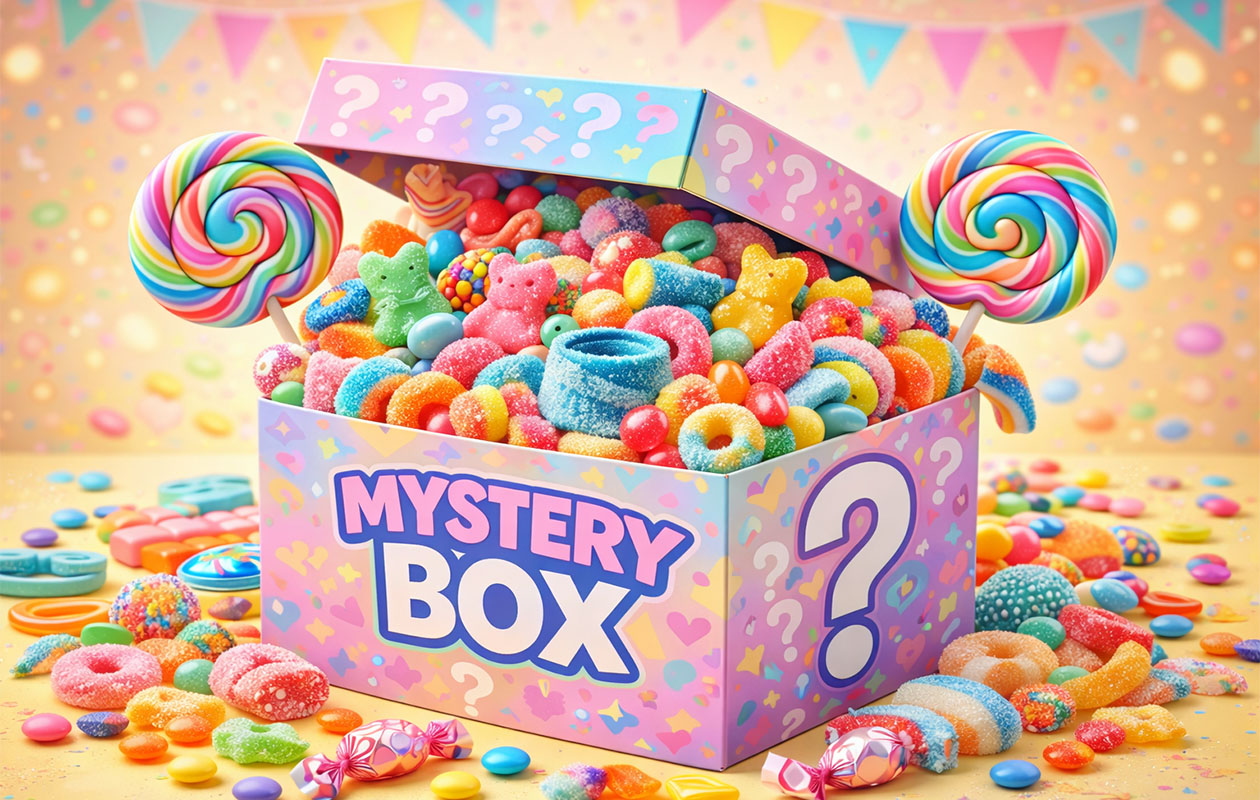 Mystery box van De Snoepbox t.w.v. €20