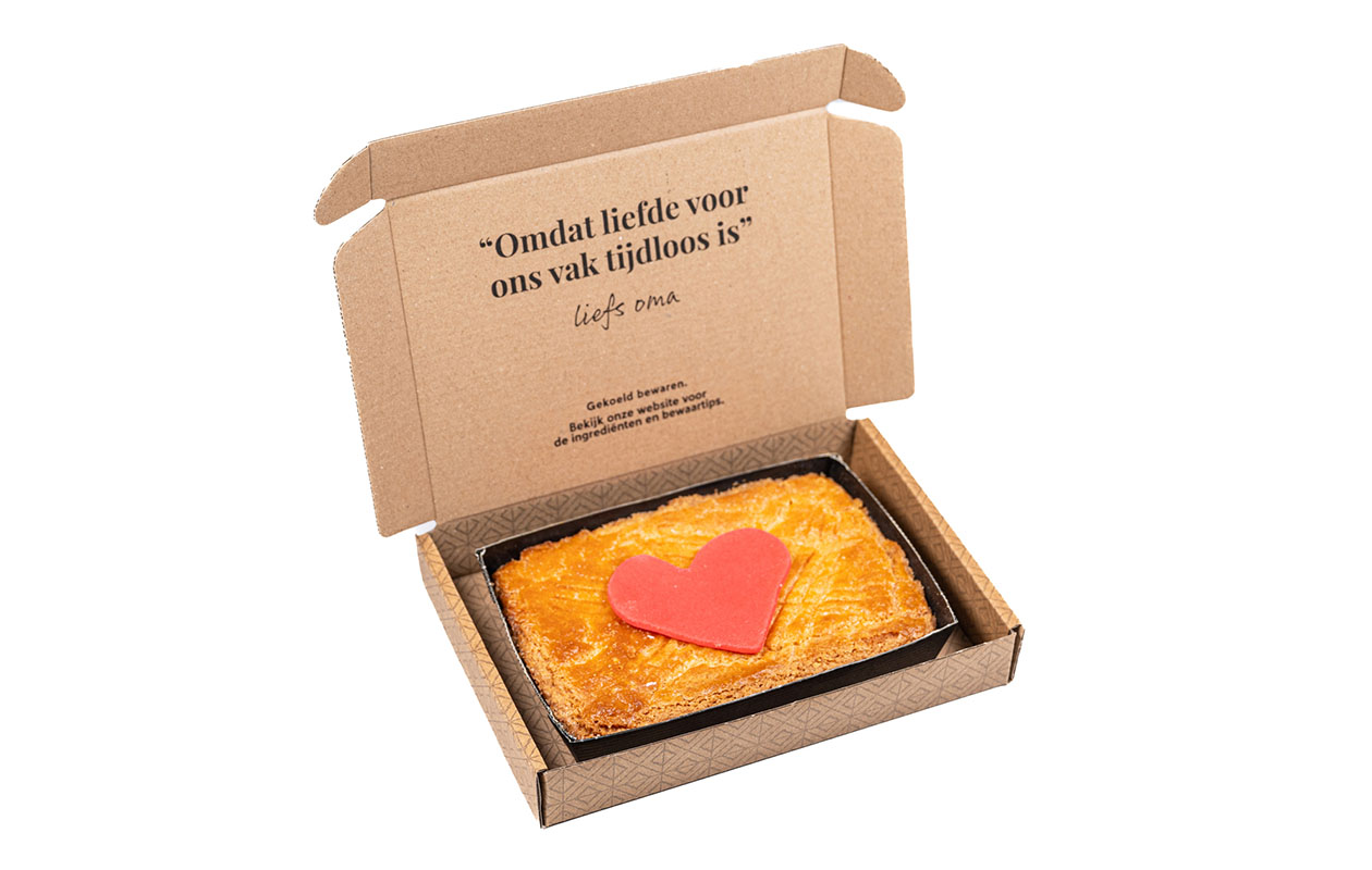 Valentijns boterkoek thuisbezorgd om je geliefde te verrassen