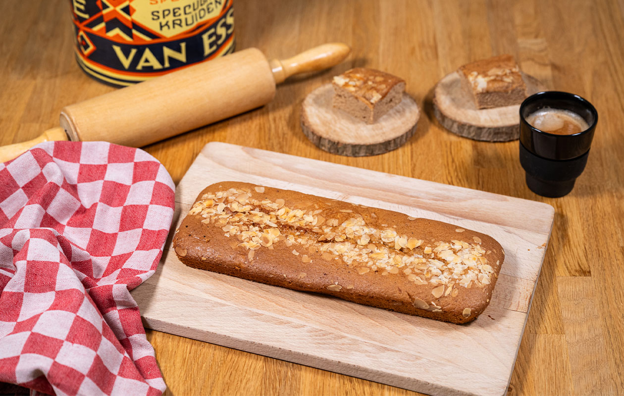 Oma's Brievenbus speculaascake of gevulde speculaas