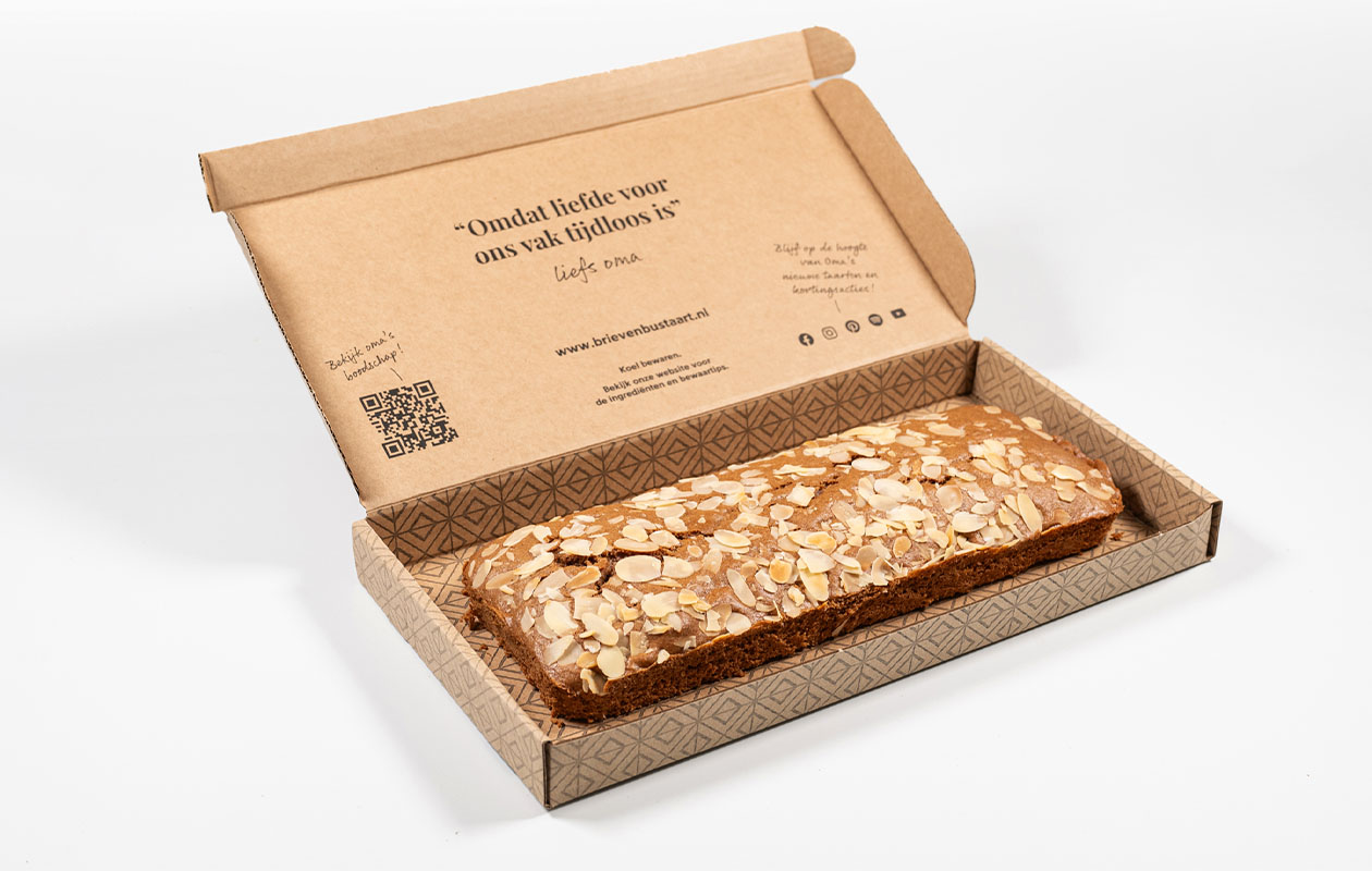 Oma's Brievenbus speculaascake of gevulde speculaas