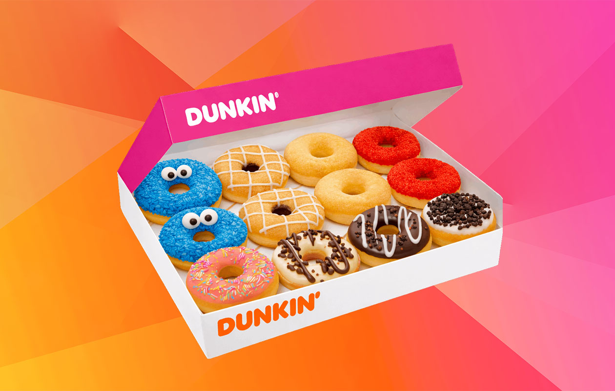 Dunkin' Standaard of Valentijn Box - 12 donuts in één box!