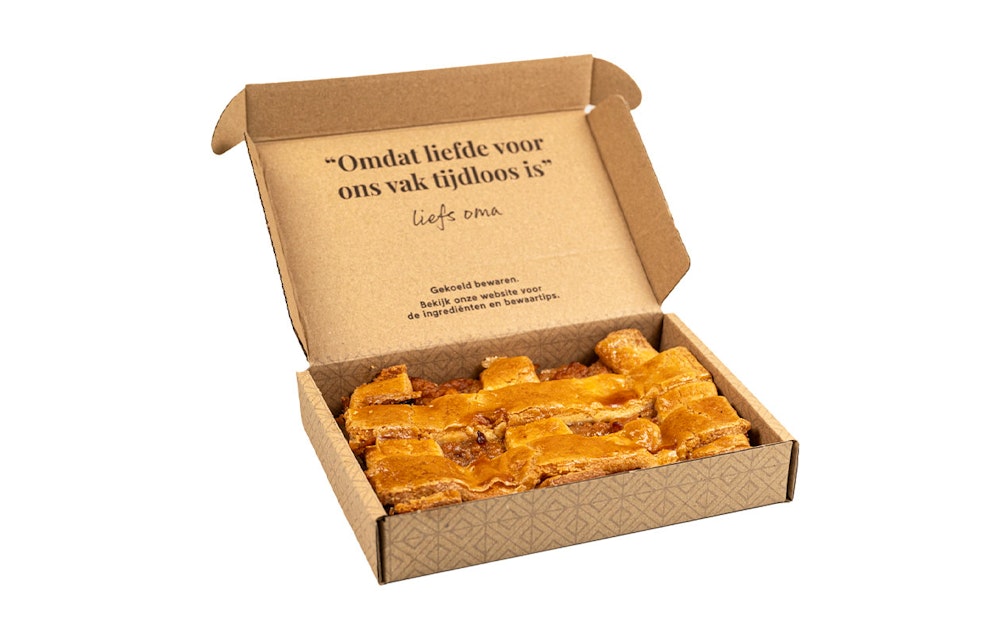 Oma's brievenbus taart of cake