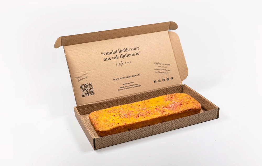 Oma's brievenbus taart of cake