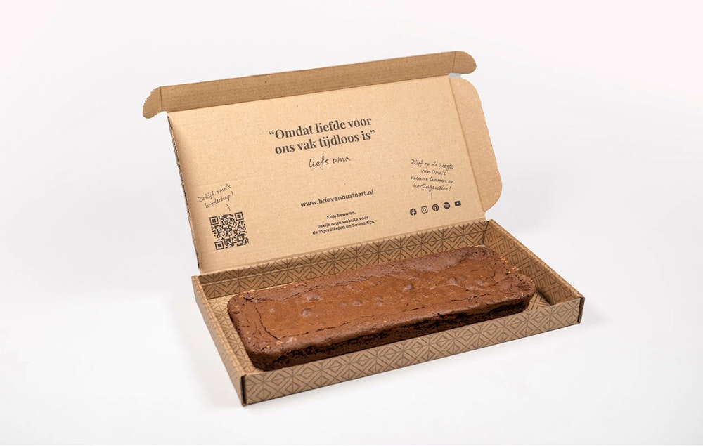 Oma's brievenbus taart of cake