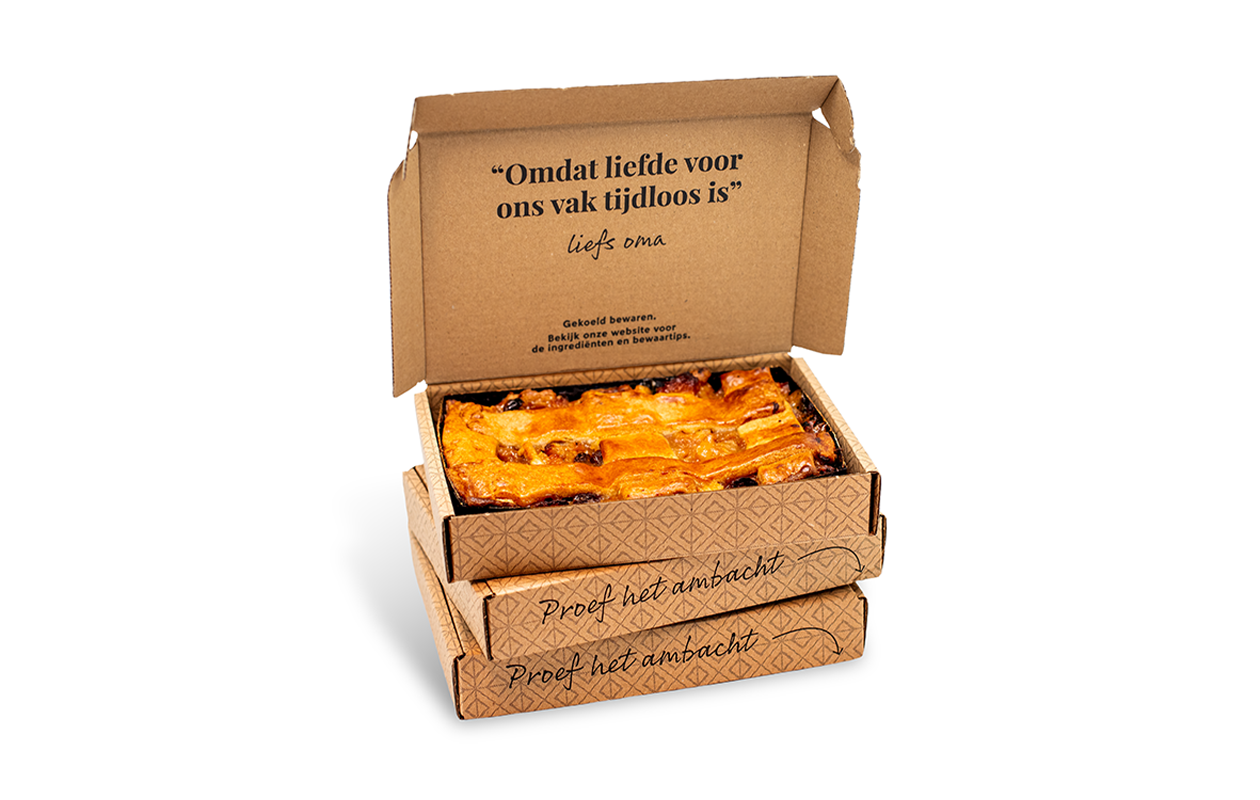 Oma's brievenbus taart naar keuze