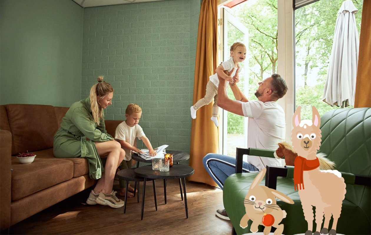 Verblijf in een Bungalow Fazant op Vakantiepark Dierenbos (4p.)