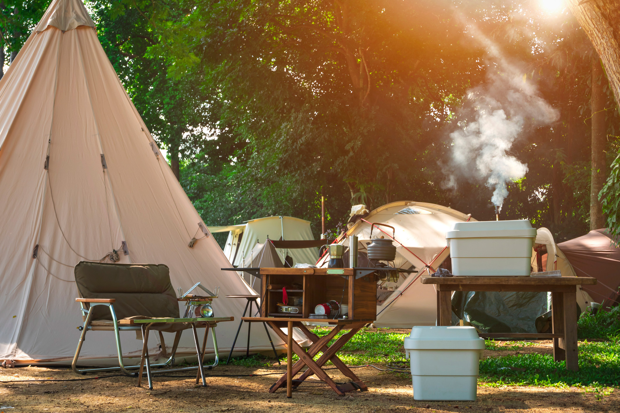 Camping buiten