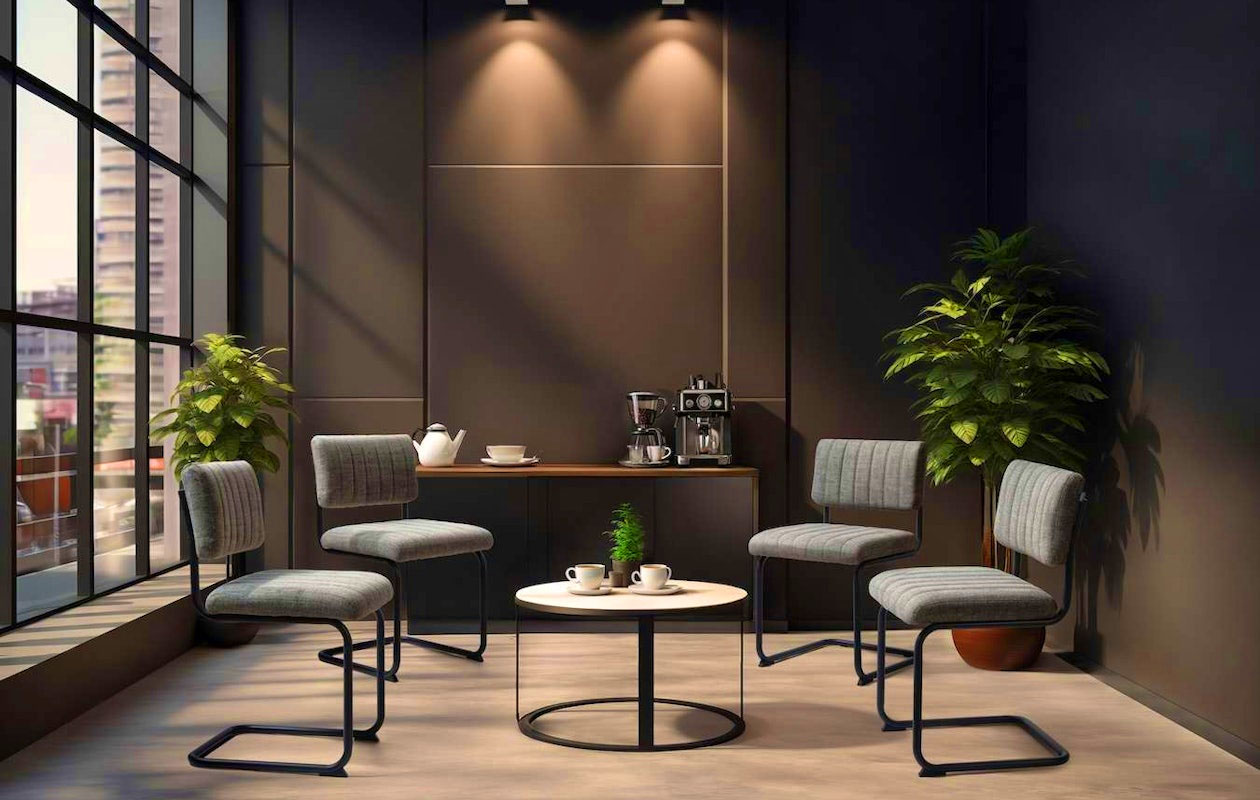 2 Luxe Donkergrijs Ribbon stoelen van Feel Furniture