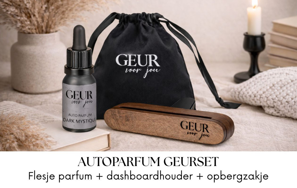 Exclusieve autoparfum set van Geur voor jou