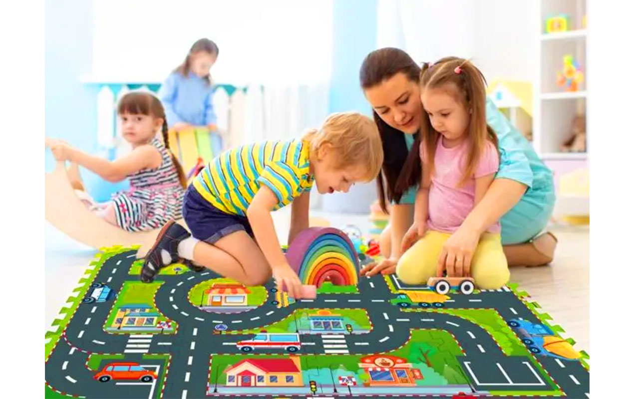 Foam Puzzel Speelmat Kinderen – Stad & Wegen