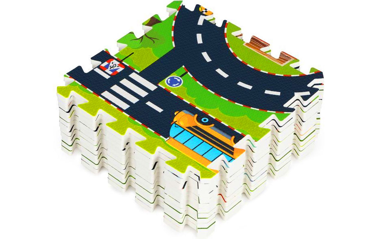 Foam Puzzel Speelmat Kinderen – Stad & Wegen