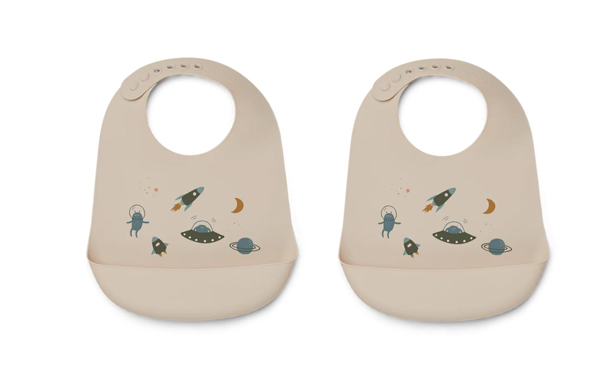 Liewood Tilda Siliconen Slab – Space 2-pack