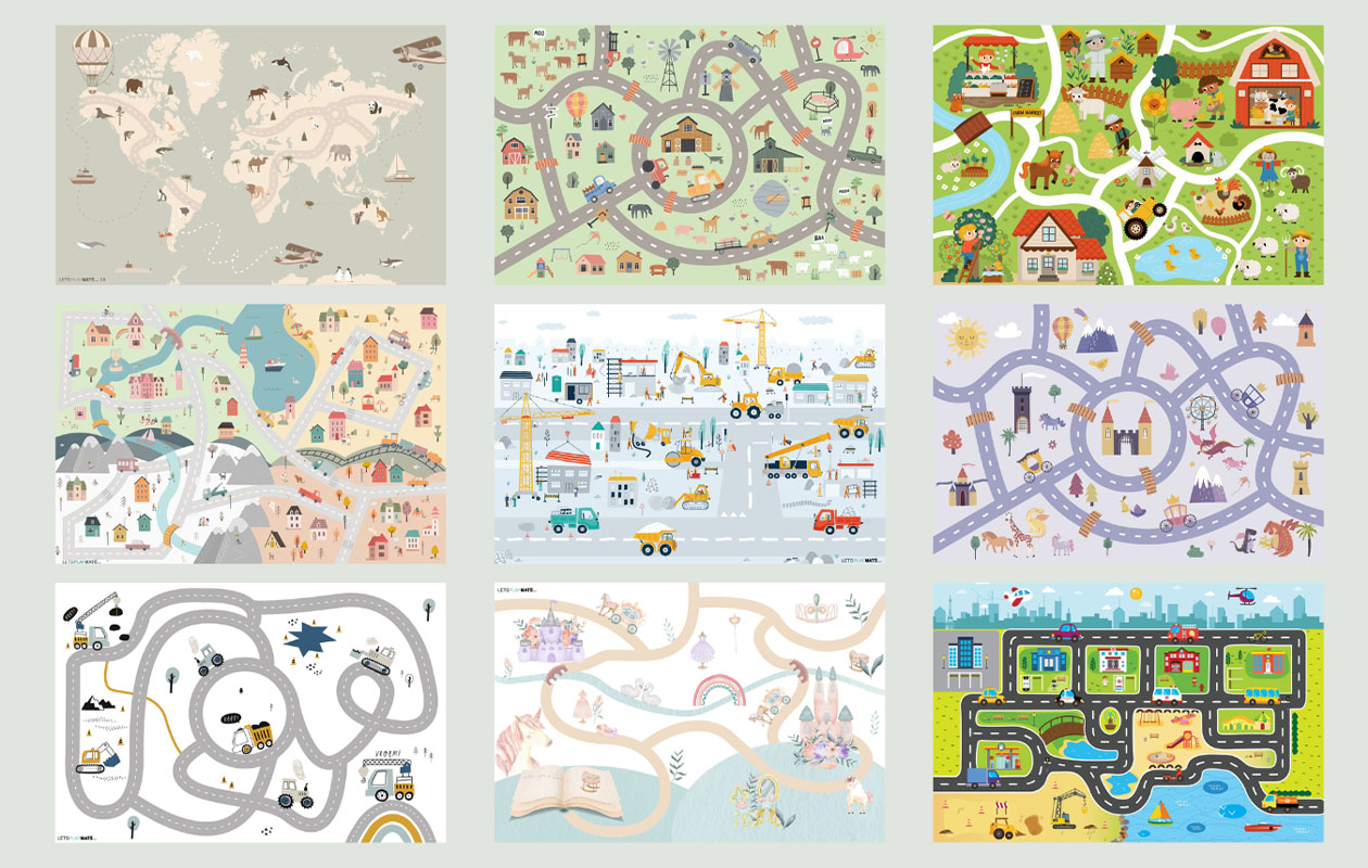 Ontvang €50 korting op een speelmat naar keuze (vanaf 105x70cm tot 180x20cm)