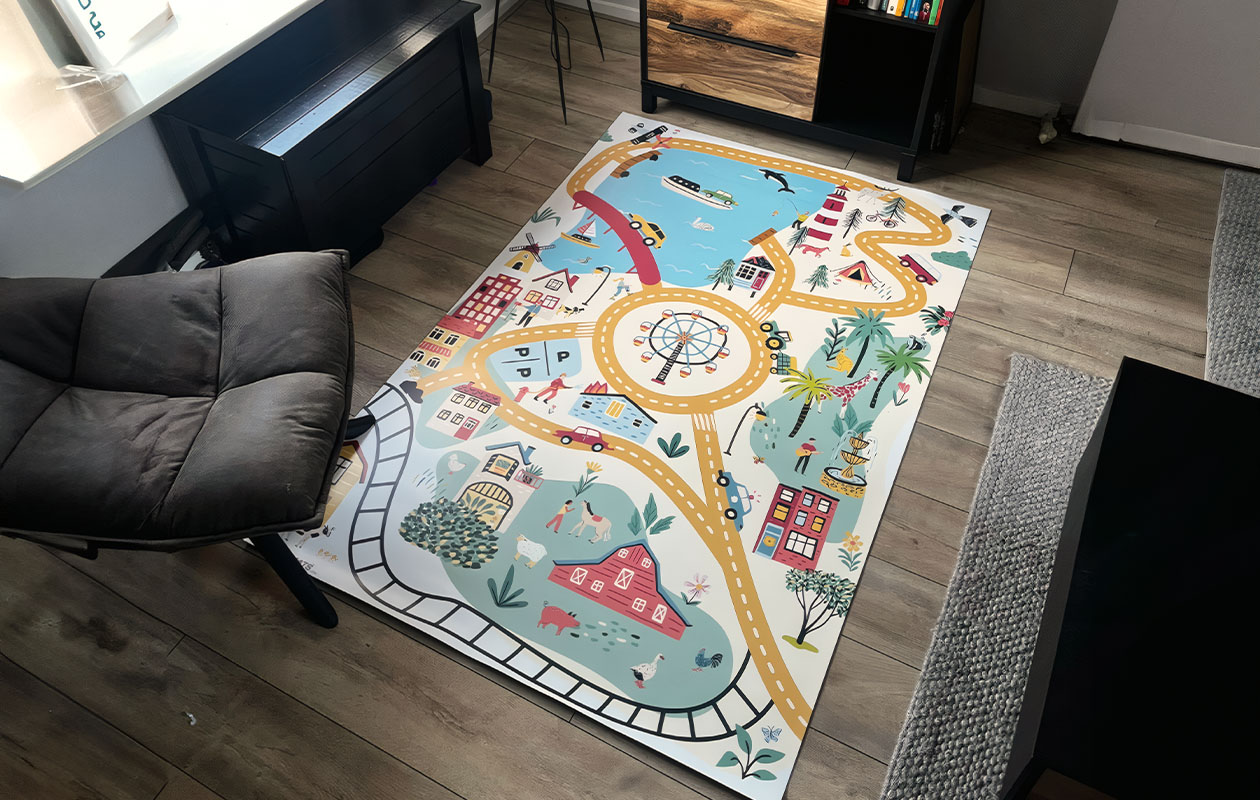 Ontvang €50 korting op een speelmat naar keuze (vanaf 105x70cm tot 180x20cm)