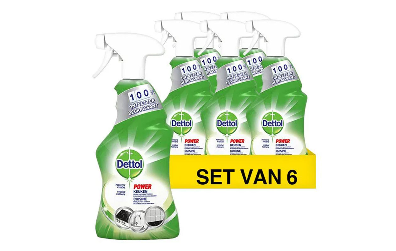 Dettol Power Keuken Spray – (6x500ml)
