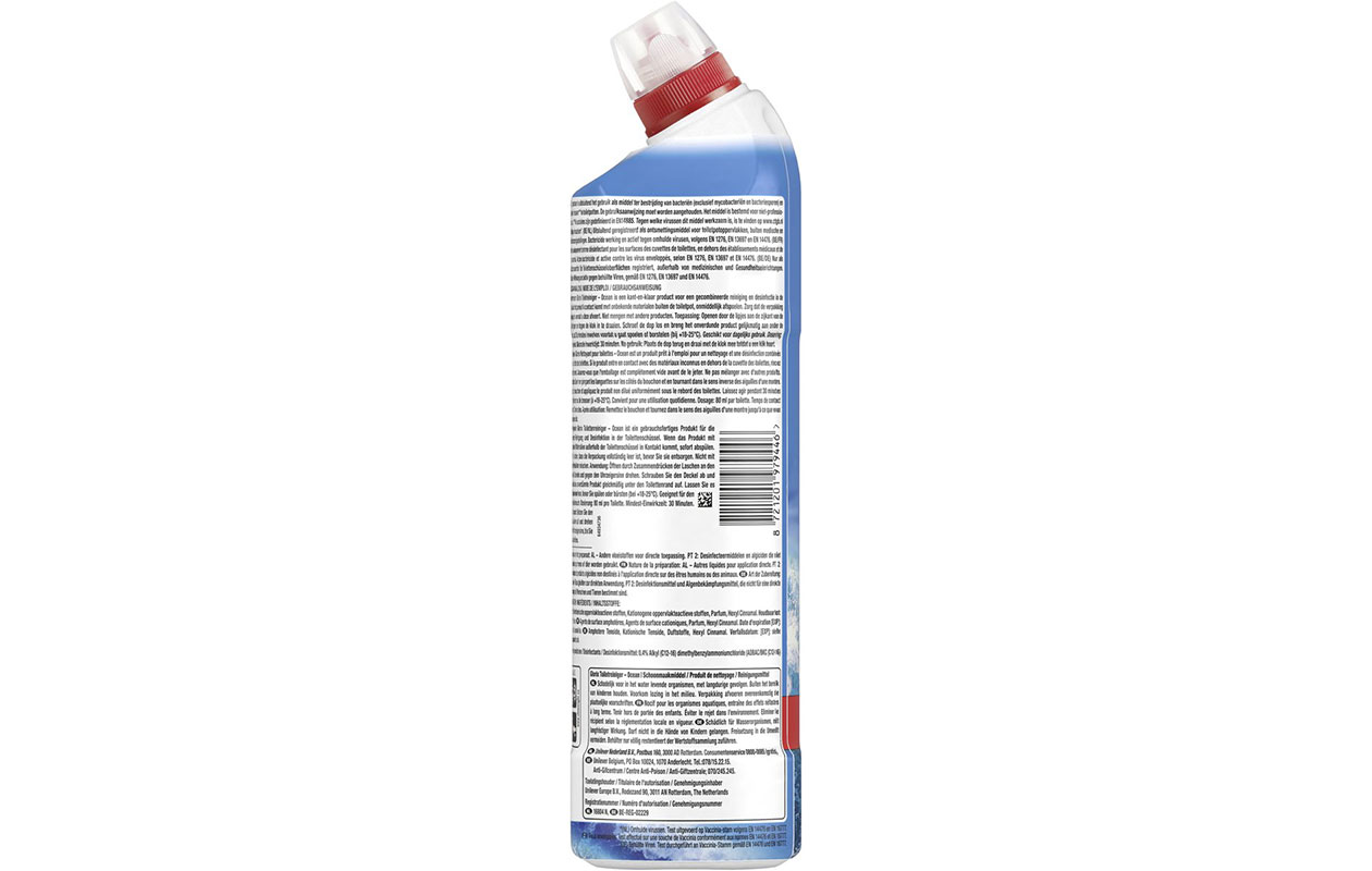 Glorix Toiletgel - Ocean Zonder Bleek 750 ml - 6 stuks