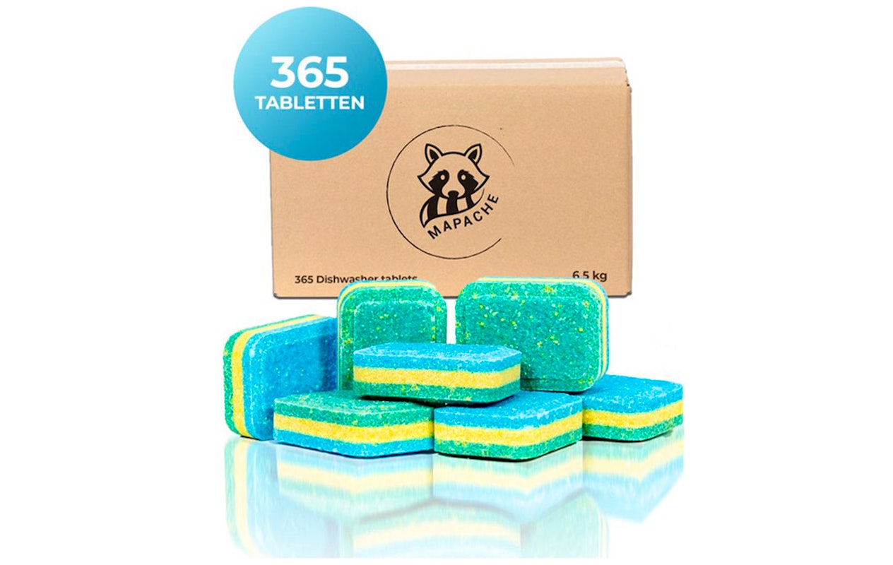 Mapache Vaatwastabletten 365 stuks - Voordeelverpakking