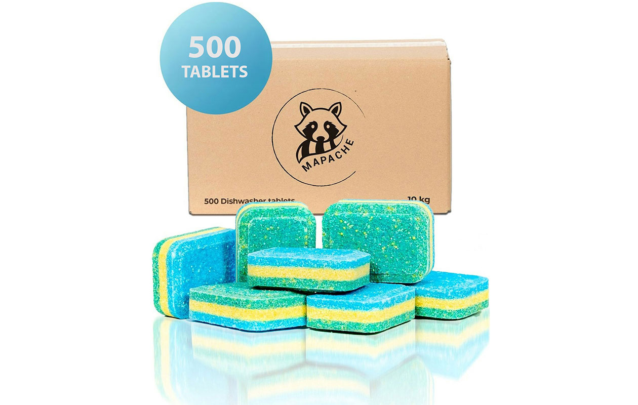 Mapache Vaatwastabletten 500 stuks - 3 laags - Voordeelverpakking