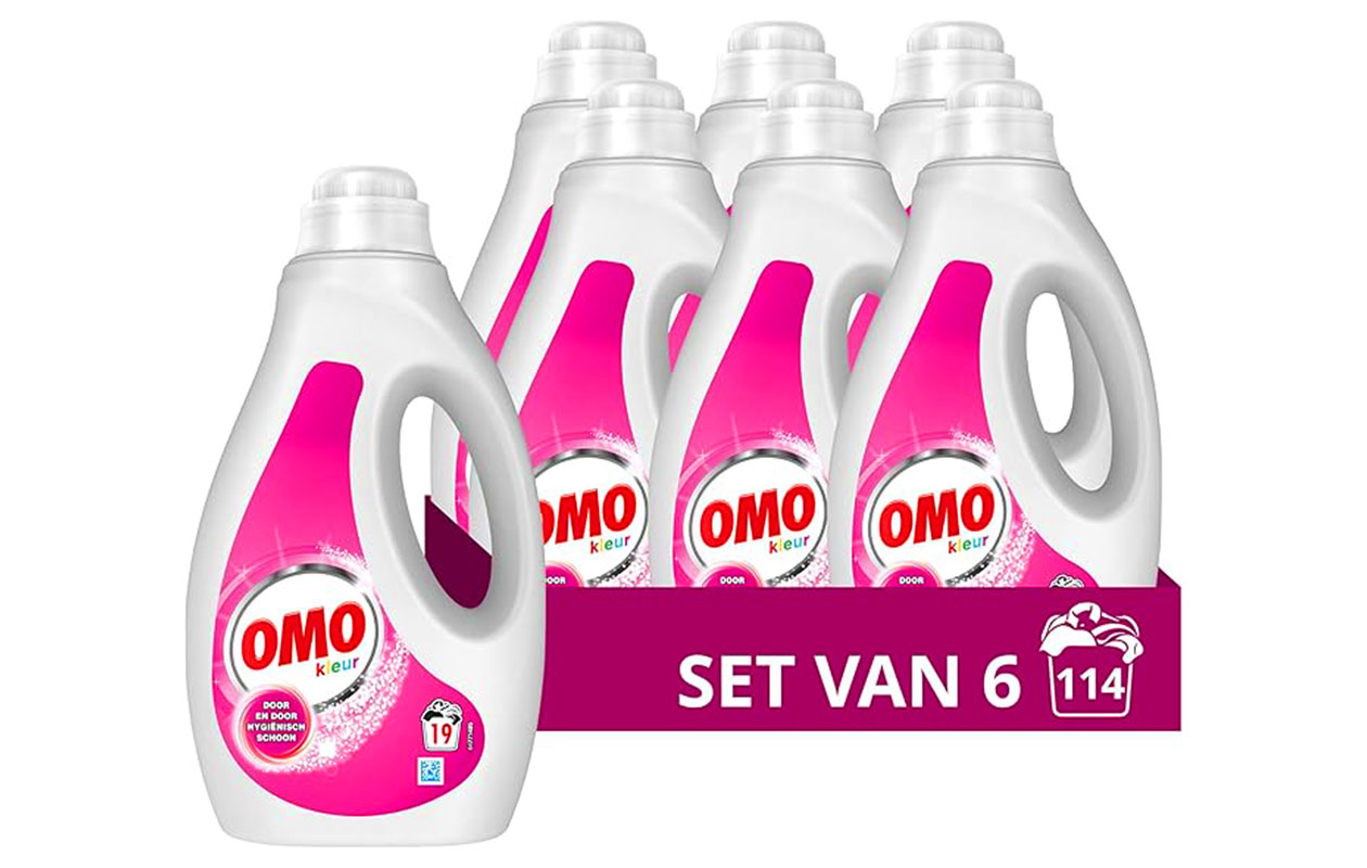 Omo Vloeibaar Wasmiddel Kleur - (6x 1L)