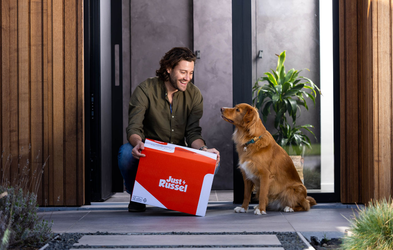 Op maat gemaakte honden- en kattenvoer van Just Russel