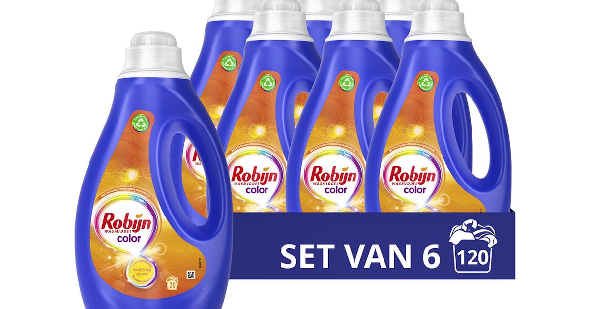 Lessive Robijn Robijn Lessive Liquide Color – 6× 1 L | Gagnez avec reduction | VavaBid