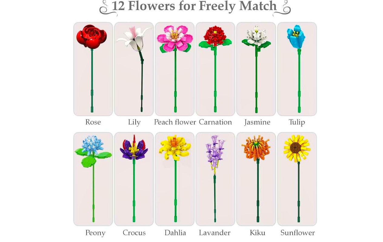 Bouquet de blocs de construction