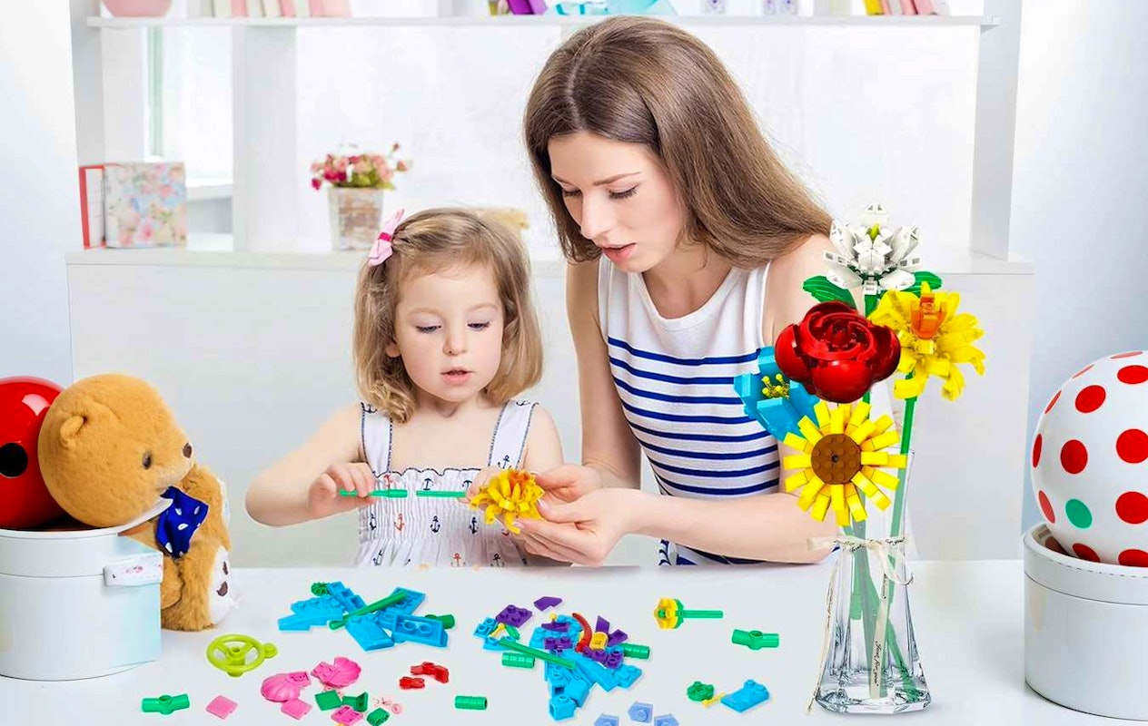 Bouquet de blocs de construction