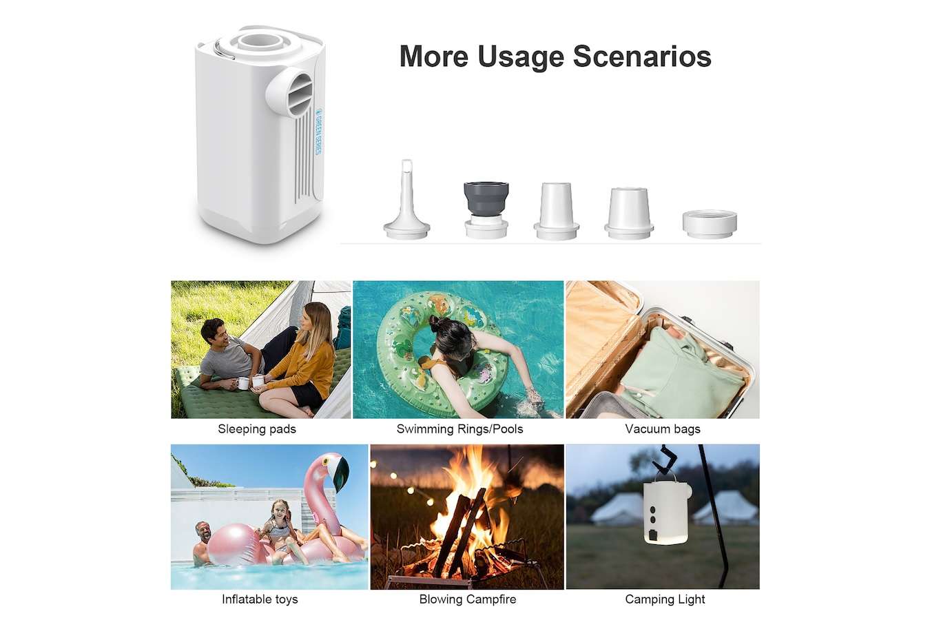 Compacte draadloze luchtpomp 