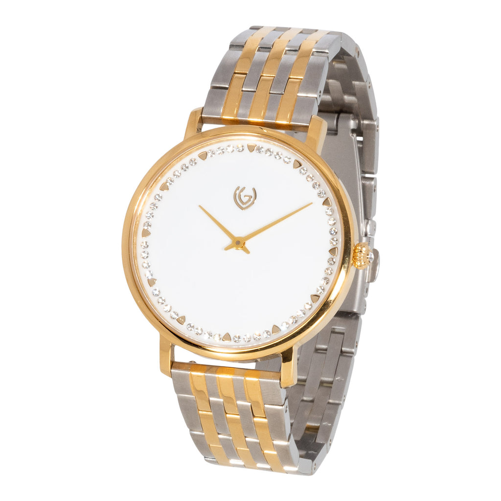 Dameshorloge met metalen band van VIGI model Shine Bright