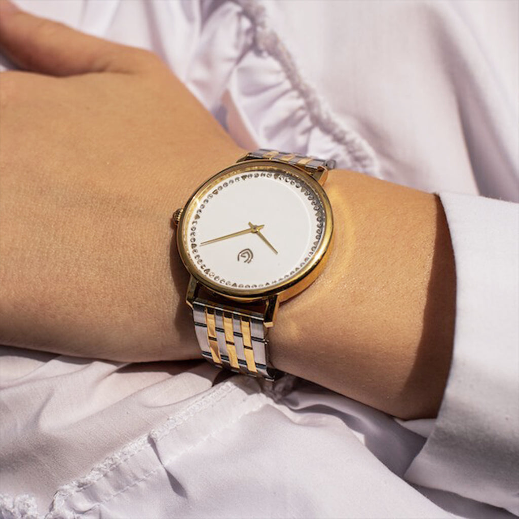 Dameshorloge met metalen band van VIGI model Shine Bright