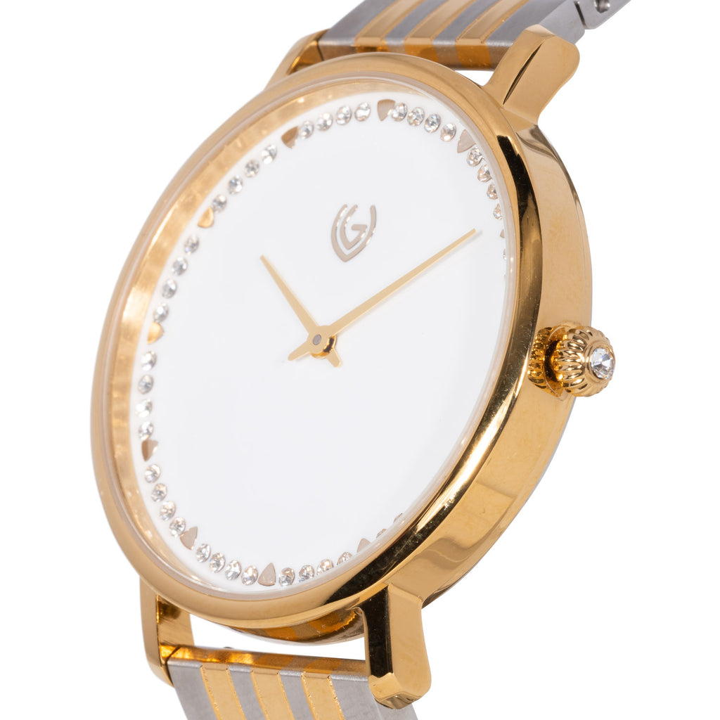 Dameshorloge met metalen band van VIGI model Shine Bright