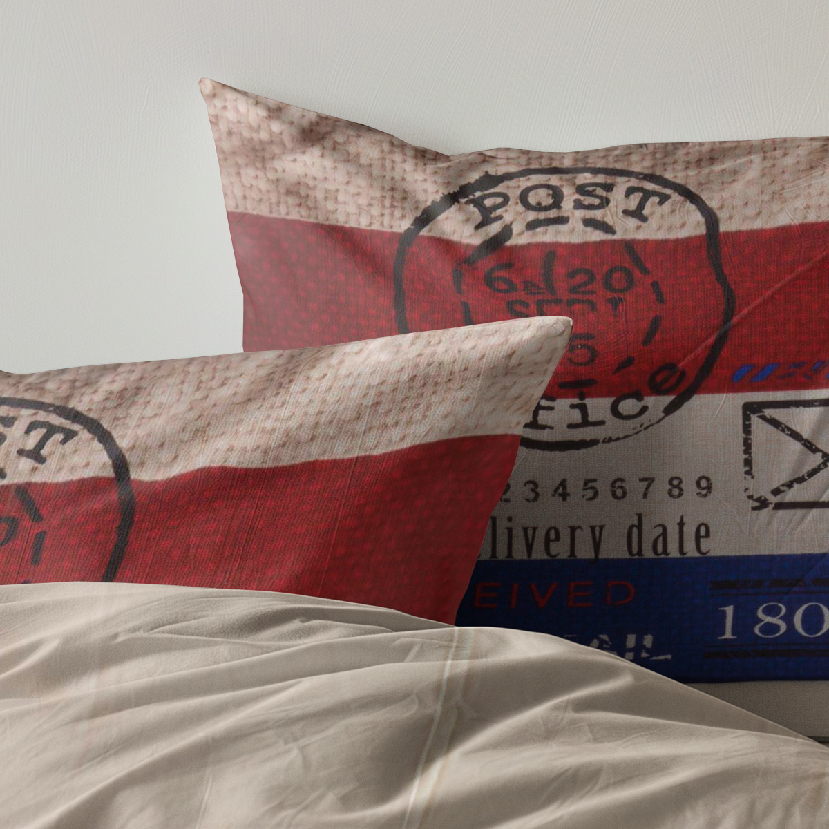 Dekbedovertrekset The Cotton Collection 200x200/220+2*60x70 cm Post